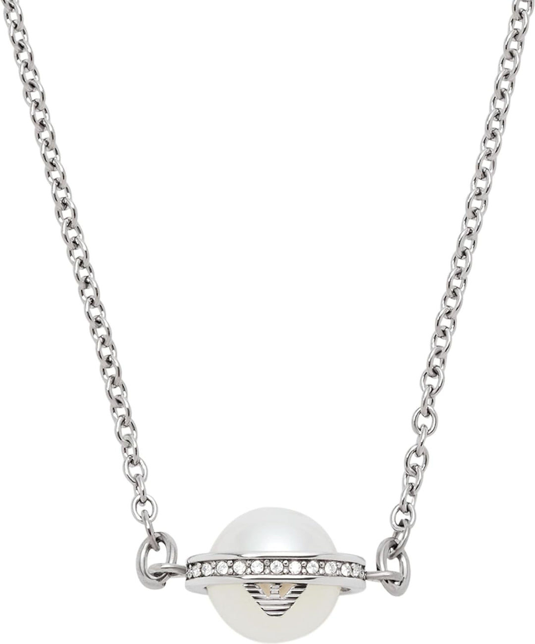 Emporio Armani Halskette Für Frauen Essential, Gesamtlänge:350+70mm Verstellbare Kette Grösse Perle:
