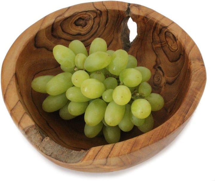 Windalf Rustikale Holzschale SIMA Ø 19 cm Dekoschale für Schmuck & Schlüssel Handarbeit aus Teakwurz