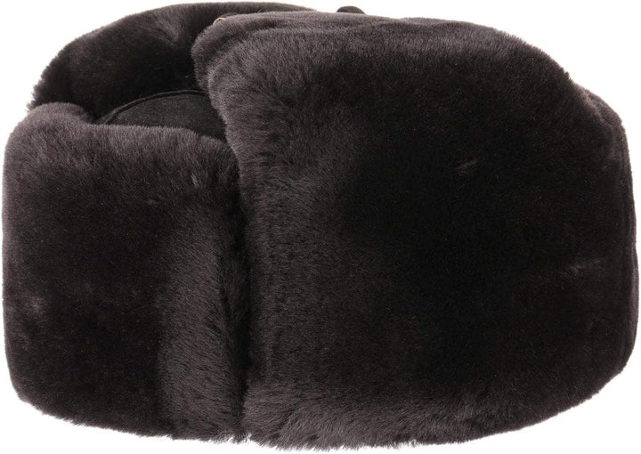Leder Lapeer Fliegermütze (S/54-55 - braun)