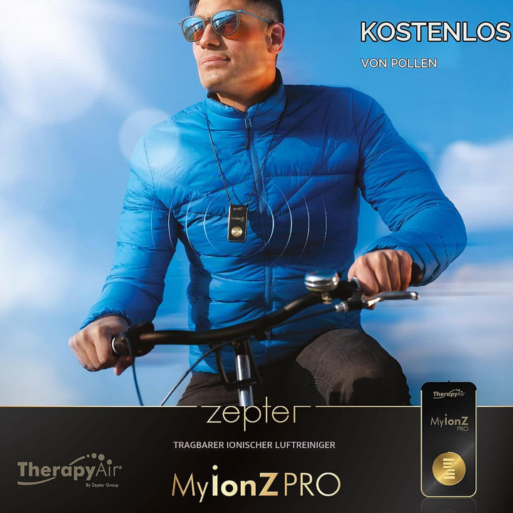 Zepter MYIONZ PRO Tragbarer Luftreiniger, Weiss, 20 Millionen Negative Ionen pro cm3, Elektrostatisc