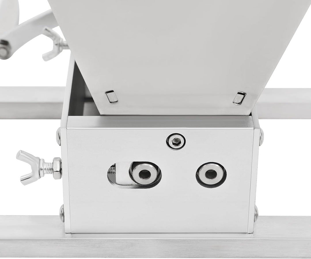 4L Malzmühle Einstellbarer Rollenabstand Getreidemühle Handgekurbelte und Elektrische Bohrmaschine V