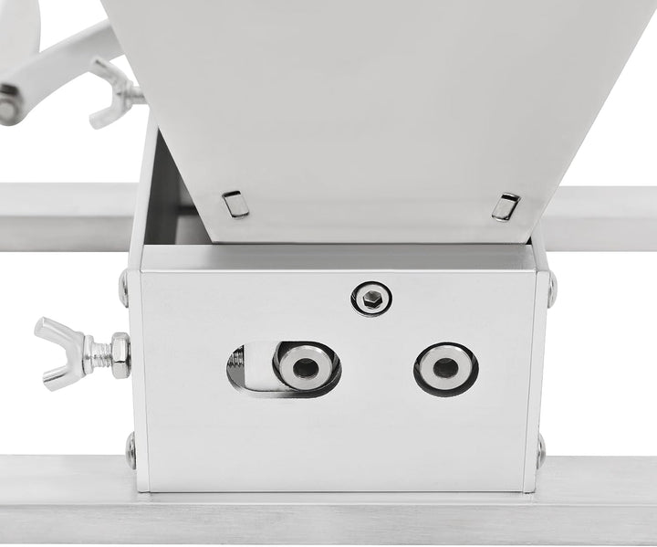 4L Malzmühle Einstellbarer Rollenabstand Getreidemühle Handgekurbelte und Elektrische Bohrmaschine V