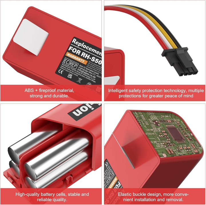 14.4V 6800mAh Akku für Xiaomi S5 S50 S5 Max S6 S7 S6 Max Li-Ion Ersatzakku für Xiaomi Mijia Mijia 1.