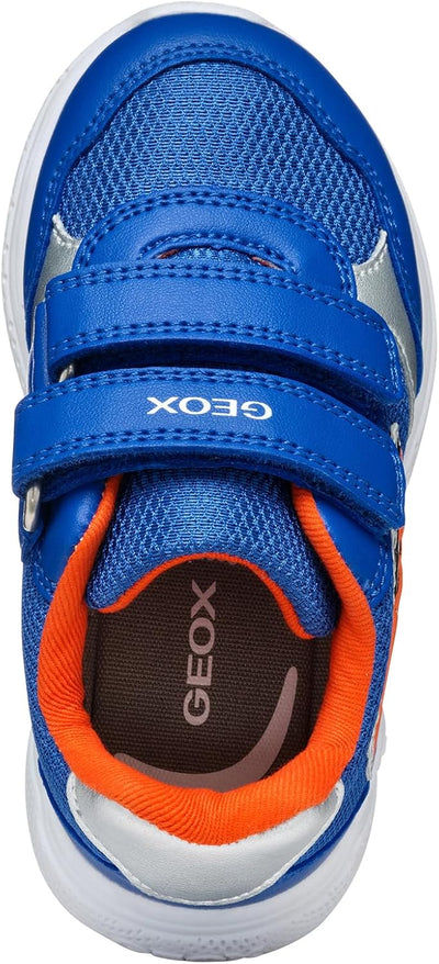 Geox Baby-Jungen B Sprintye Boy B Sneakers 21 EU Royal Orange, 21 EU Royal Orange