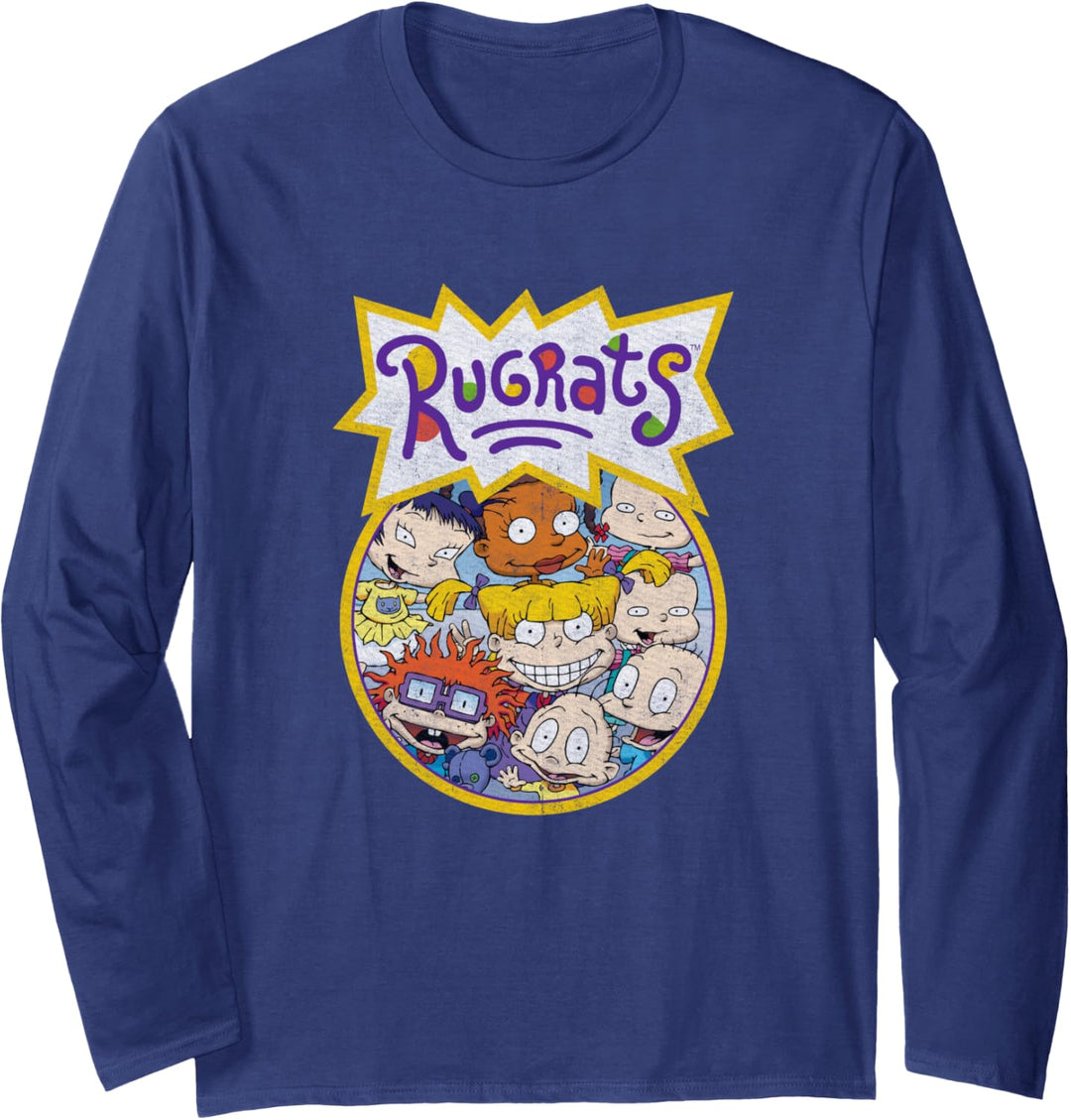 Rugrats Every Baby Vintage Circle Title Langarmshirt