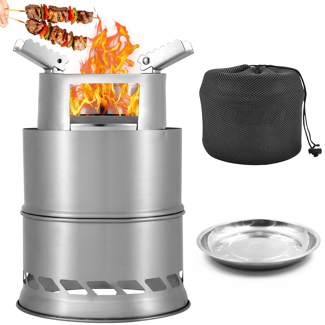 Generic Rauchfreie Feuerschale, Tragbarer Tischfeuerstelle mit Abnehmbarer Ascheplatte & Tragetasche