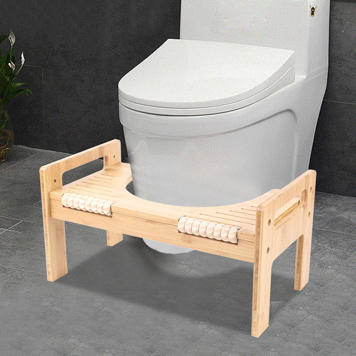Toilettenhocker Holz Toilettenhocker Toilettenhilfe Fussstütze mit Einstellbarer Höhe Toilettenhocke
