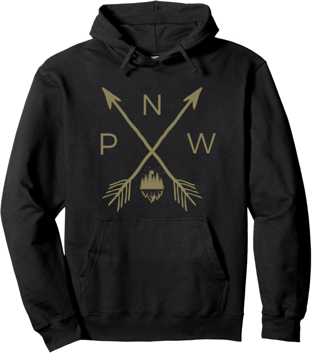 Pacific Northwest Mountain | Cool PNW Pacific Northwest Pullover Hoodie