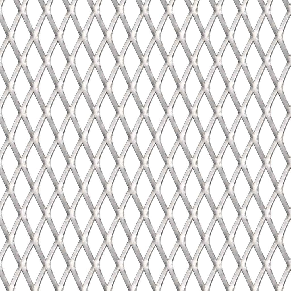 vidaXL Gittermatte Edelstahl 100x85 cm 30x17x2,5 mm Streckmetall Drahtgitter
