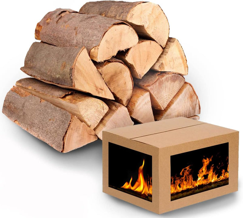 Kaminholz 26 Kg Brennholz Buche Trocken Ofen fertig Holzstück 25-33 cm Feuerholz für Kamin Grill Feu