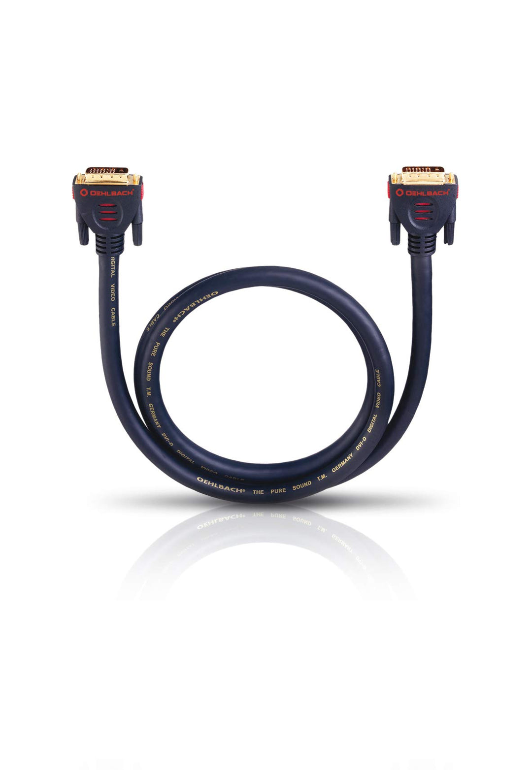 Oehlbach DVI-D - DVI zu DVI Kabel - Monitorkabel, Dual Link 24+1 - SPOFC, 2-fach Schirmung, HDTV, QX