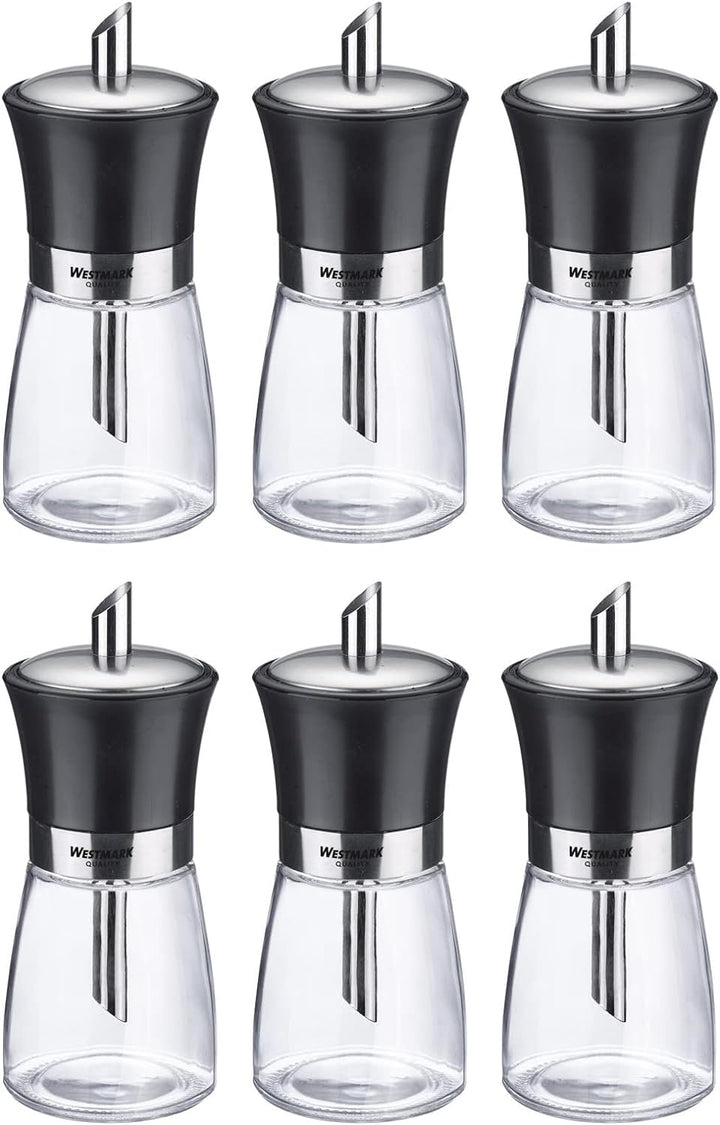 Westmark Zuckerdosierer-Display, Inhalt: 6 Dosierer, Fassungsvermögen: je 190 ml, Glas/Rostfreier Ed