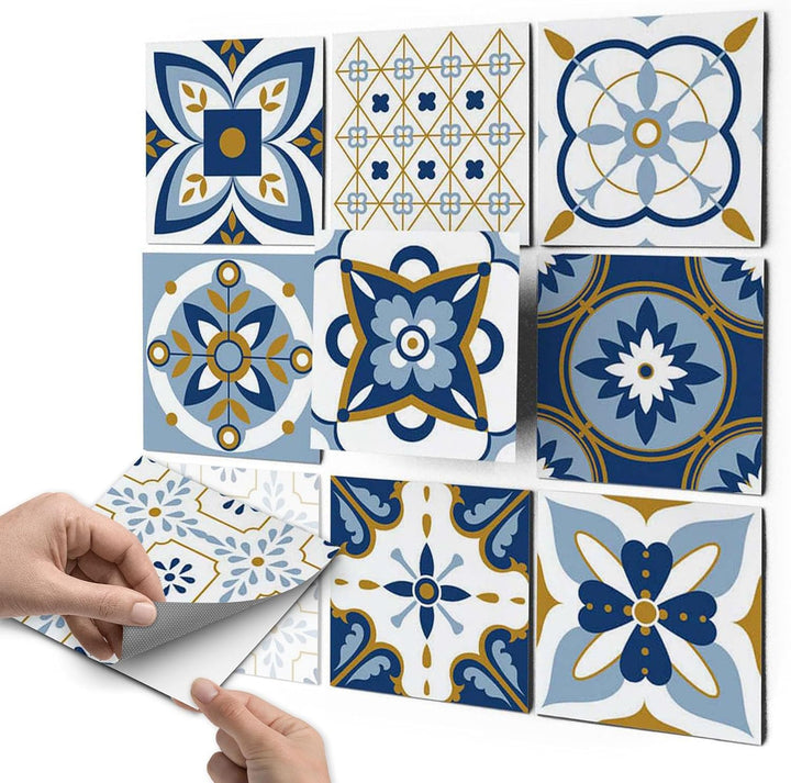 CREATISTO Klebefliesen Stickerfliesen Fliesenfolie - Klebe Folie für Wandfliesen I Klebefliesen Deko