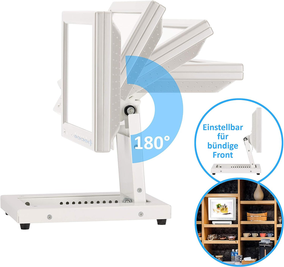 VSG24 Extreme Robuste Monitor Halterung, Flexible VESA 100x100 Tischhalterung, Bildschirm Standfuss