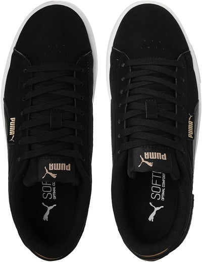 PUMA Damen Jada Renew Nubuck Sneaker 38.5 EU Puma Black Puma Gold Puma White, 38.5 EU Puma Black Pum