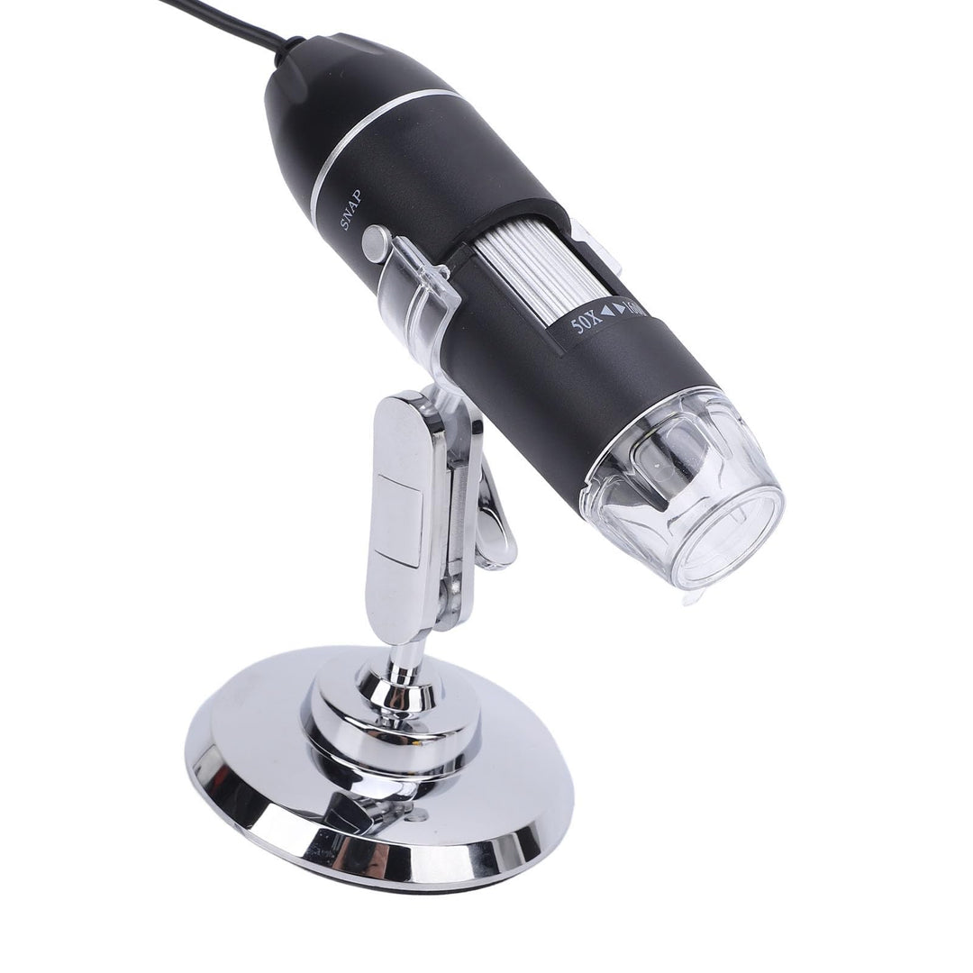 USB-Digitalmikroskop 50X-1600X | 8 LED-Beleuchtung | 360-Grad-Drehständer | Android-Kompatibilität |