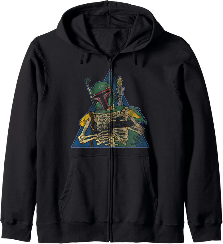 Star Wars Boba Fett Skeleton Blaster Ready Kapuzenjacke