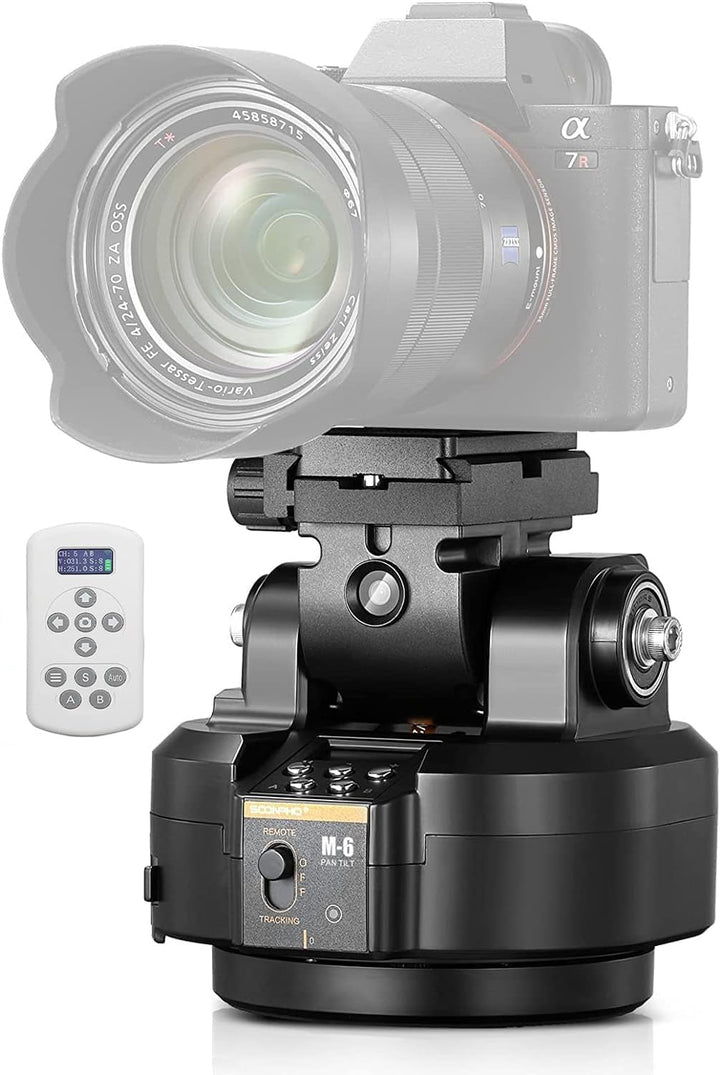 Soonpho M6 Auto Face Tracking Motorized Rotating Panoramic Tripod Head, AI Smart Face Body Tracking
