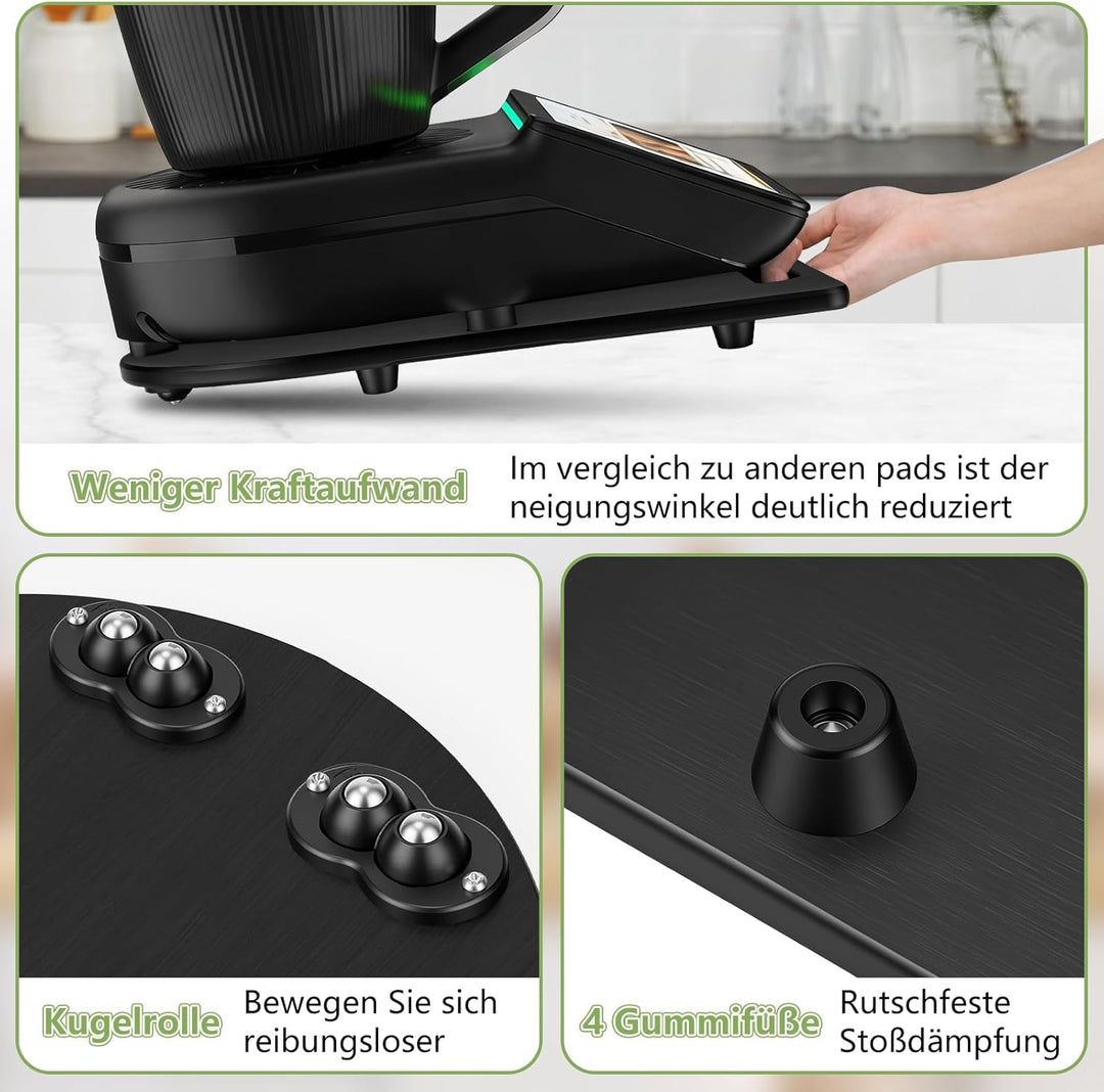 SelfTek Bambus Gleitbrett für Thermomix TM7 Zubehör - Holz Gleitbrett Kompatibel mit Thermomix TM7,