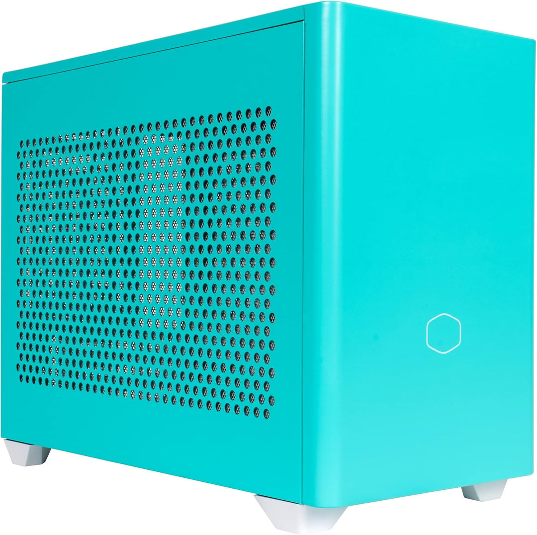 Cooler Master MasterBox NR200P Mini-ITX-PC-Gehäuse – Seitenteil aus gehärtetem Glas, hervorragende K
