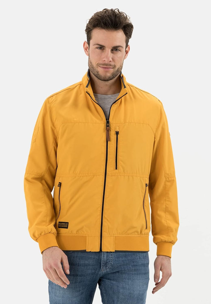 camel active Herren Blouson aus recyceltem Polyester 26 Gelb, 26 Gelb