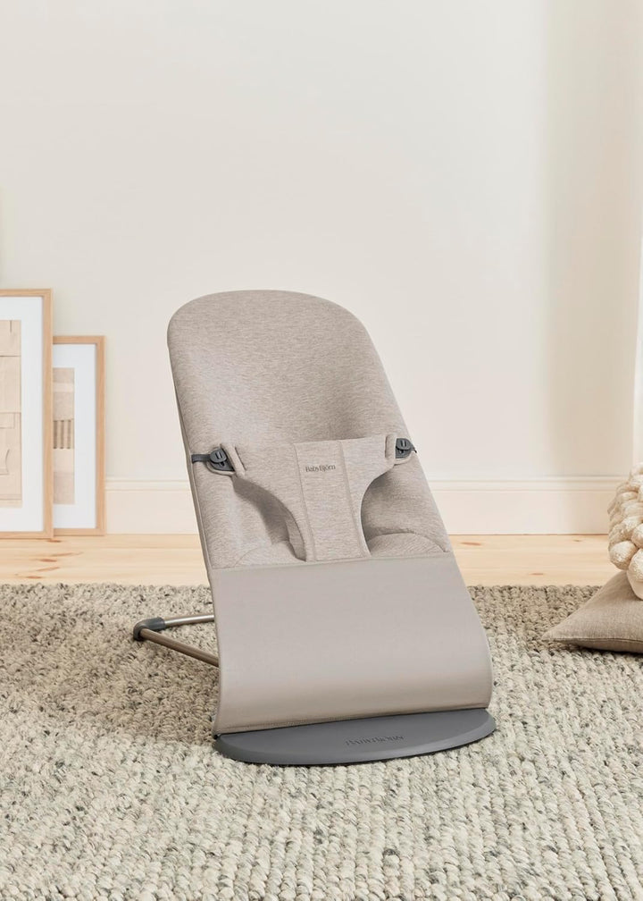 BabyBjörn Bouncer Bliss 3D Jersey Sandgrau 3D Trikot Sand Grey, 3D Trikot Sand Grey