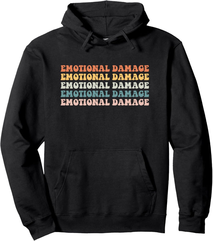 Emotional Damage Meme Retro Vintage Modische Lustige Humor Pullover Hoodie