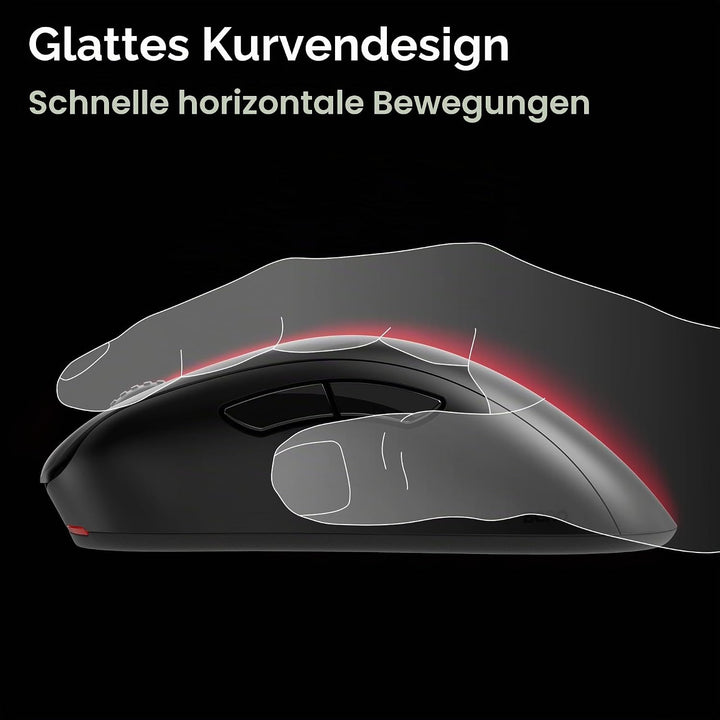 BenQ Zowie EC3-DW Kabellose 4K-Maus für E-Sport, Sportwissenschaft, optimierter 4K-Empfänger, 59 g,