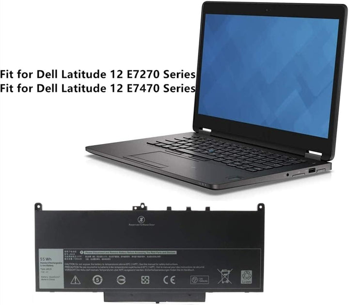 AKKEE J60J5 Laptop Akku für Dell Latitude E7270 E7470 Series Notebook R1V85 451-BBSX 451-BBSY 451-BB