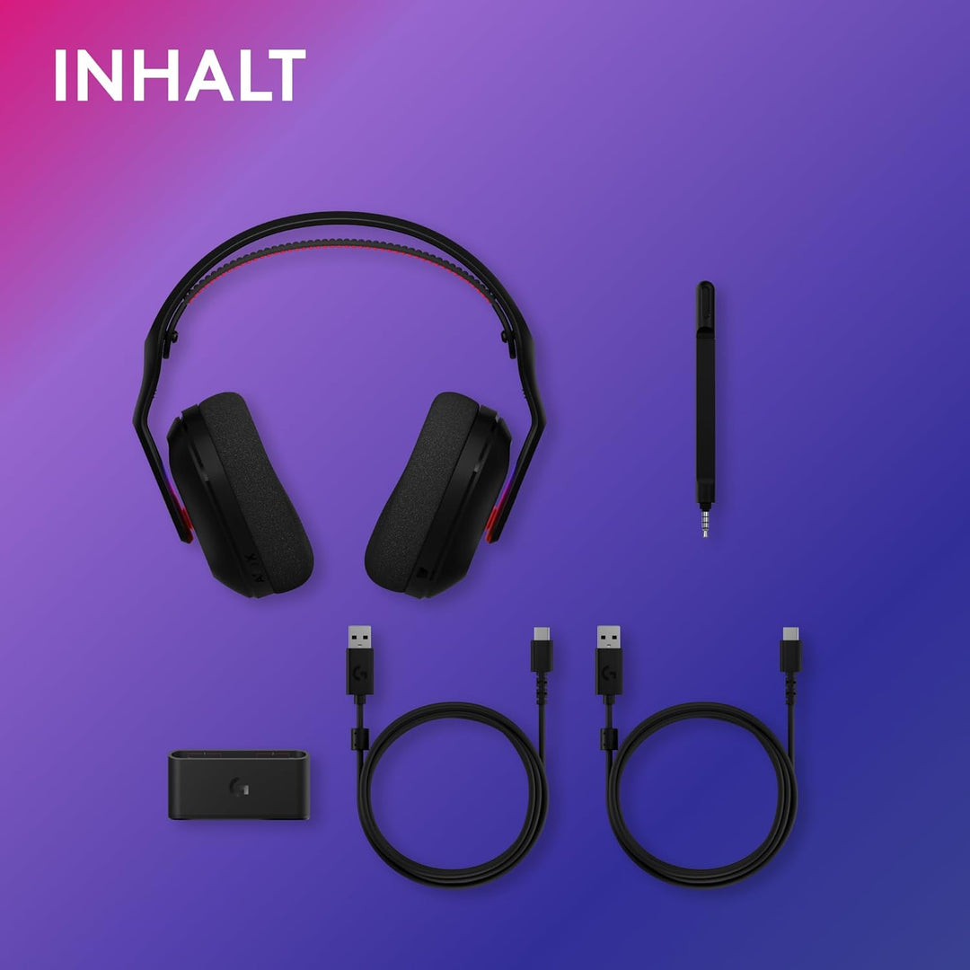 Logitech G Astro A20 X Lightspeed kabelloses Gaming-Headset für PS5, Xbox, Switch, PC mit 2-System P