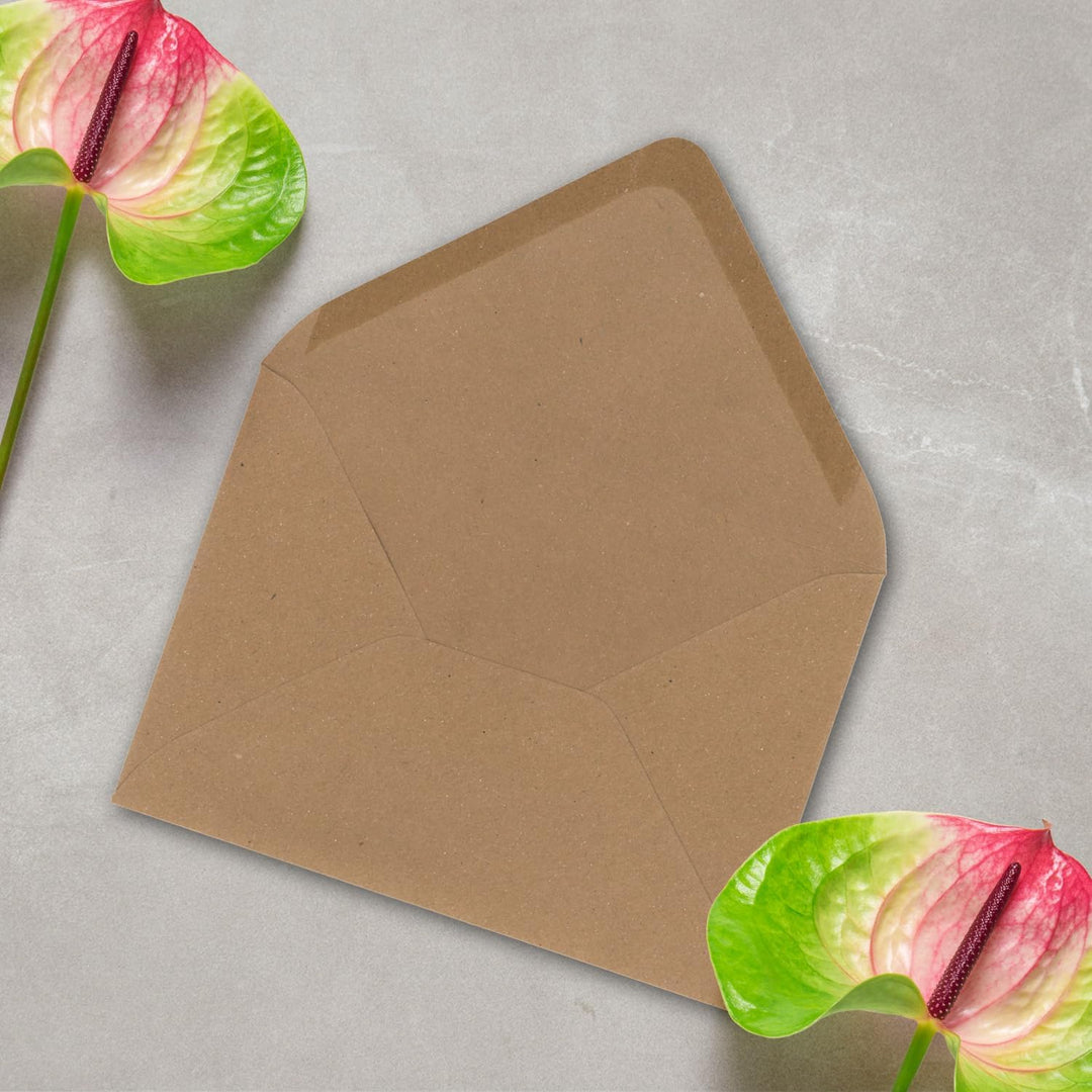 Briefumschläge in Sandbraun (braun)- 700 Stück - DIN C5 Kuverts 22,0 x 15,4 cm - Kraftpapier - Nassk