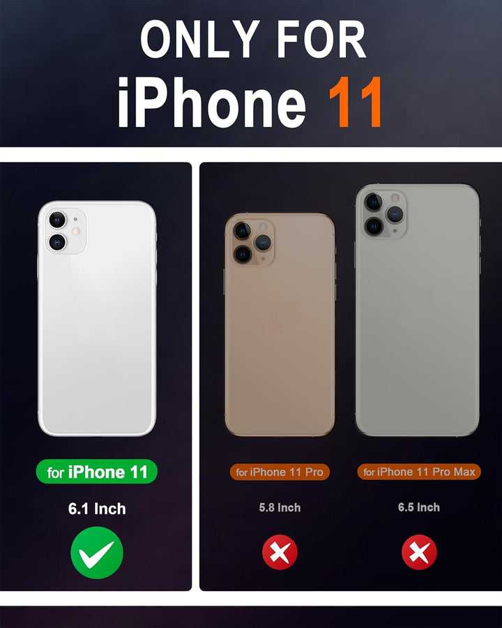 SHIELDON Hülle für iPhone 11 TPU Lederhülle [Echtes Rindsleder] [RFID-Sperre] [Lifetime Garantie], M