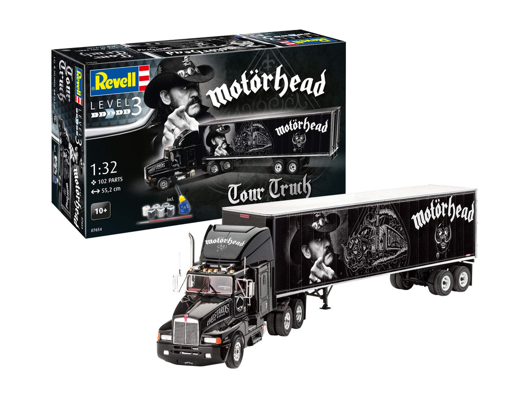 Revell RV07654 7654 Other License Fahrzeug 07654 Tour Truck Motoerhead Truckmodell Bausatz 1:32 Motö