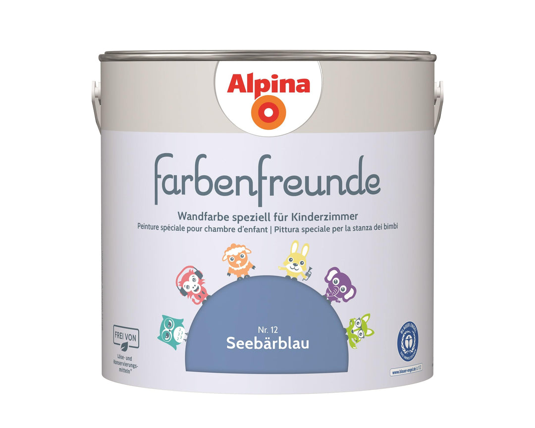 Alpina Farbenfreunde Nr. 12 Seebärblau 2,5 Liter matt, Seebärblau