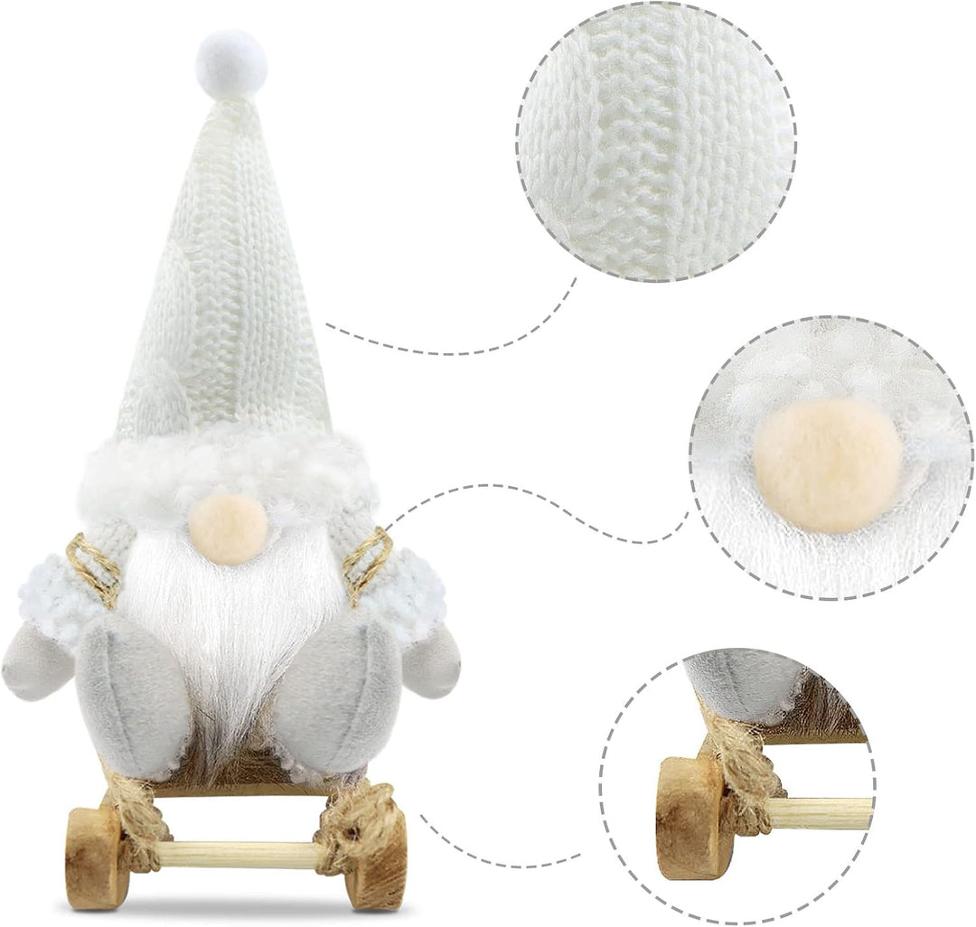 Gehydy Weihnachtswichtel Ski 3er Set Weihnachtsdeko Wichtel Weihnachten Deko Wichtel Figuren Zubehör