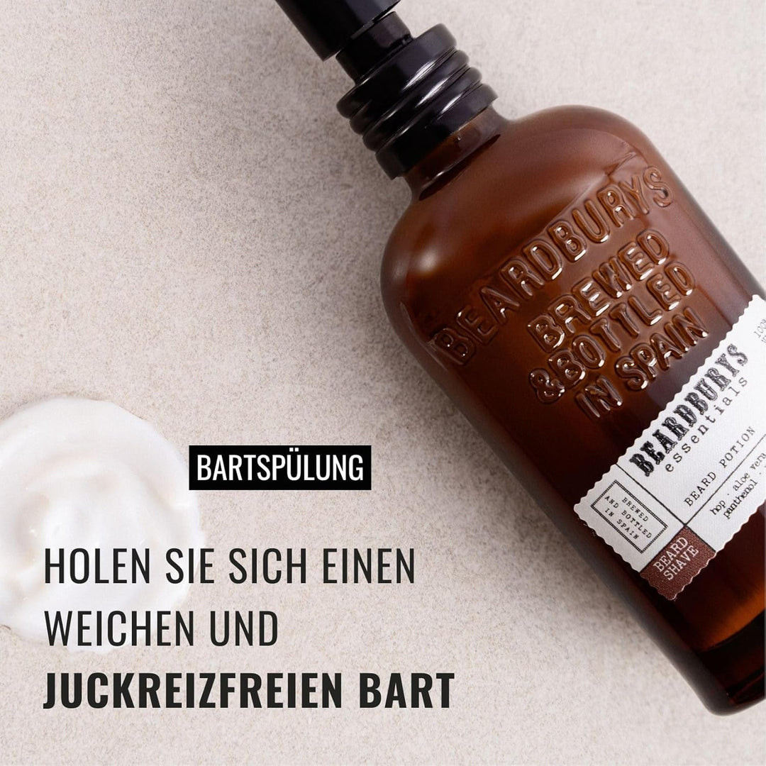 Beardburys Essentials Bart Trank | Herren -Gesichtsfeuchtigkeitscreme Für Den Bart. Erzeugen Sie Erz