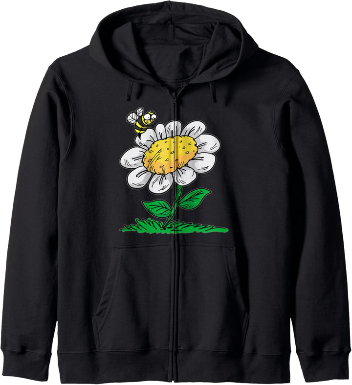 Gänseblümchen | Geschenk Cartoon Frauen Kinder Männer Kapuzenjacke