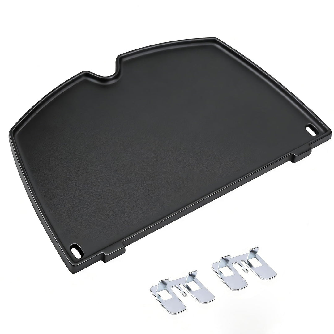 GFTIME 6558 Gusseisen Grillplatte für Weber Q100 Q120 Q1000 Q1200 Series, 32 x 22cm Gusseisen Griddl