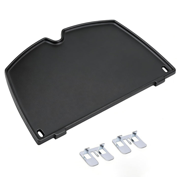 GFTIME 6558 Gusseisen Grillplatte für Weber Q100 Q120 Q1000 Q1200 Series, 32 x 22cm Gusseisen Griddl