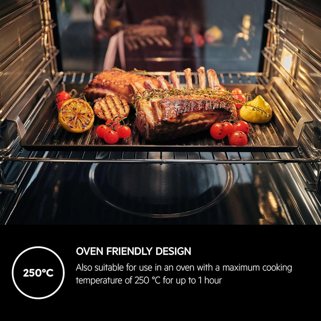 AEG Plancha Grill 2.0, Antihaft-Keramikbeschichtung, Easy2Clean, optimale Hitzeverteilung, Indoor BB