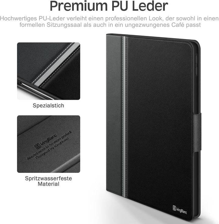 KingBlanc für iPad A16 Hülle 11. Generation 11 Zoll 2025, iPad 10. Generation 10,9 Zoll 2022 mit Pen