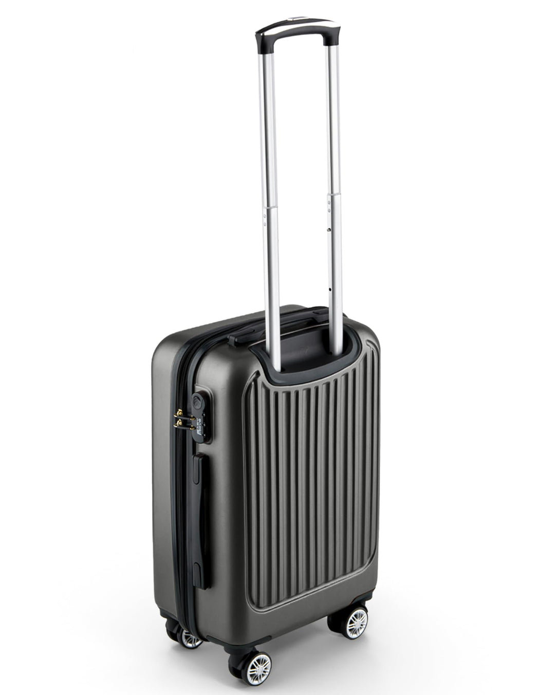 ABS Hartschalenkoffer - Ergonomisch & Sicher - Kleiner Trolley Koffer mit 360° Rädern, Zahlen-Schlos
