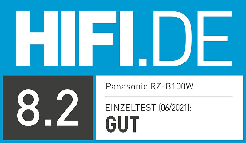 Panasonic RZ-B100WDE-W True Wireless In-Ear Kopfhörer - Bluetooth, Touch-Bedienung, Sprachsteuerung,