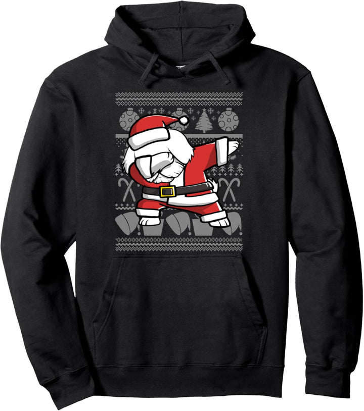 Dabbing Malteser Dab Dance Weihnachten Hund Pullover Hoodie