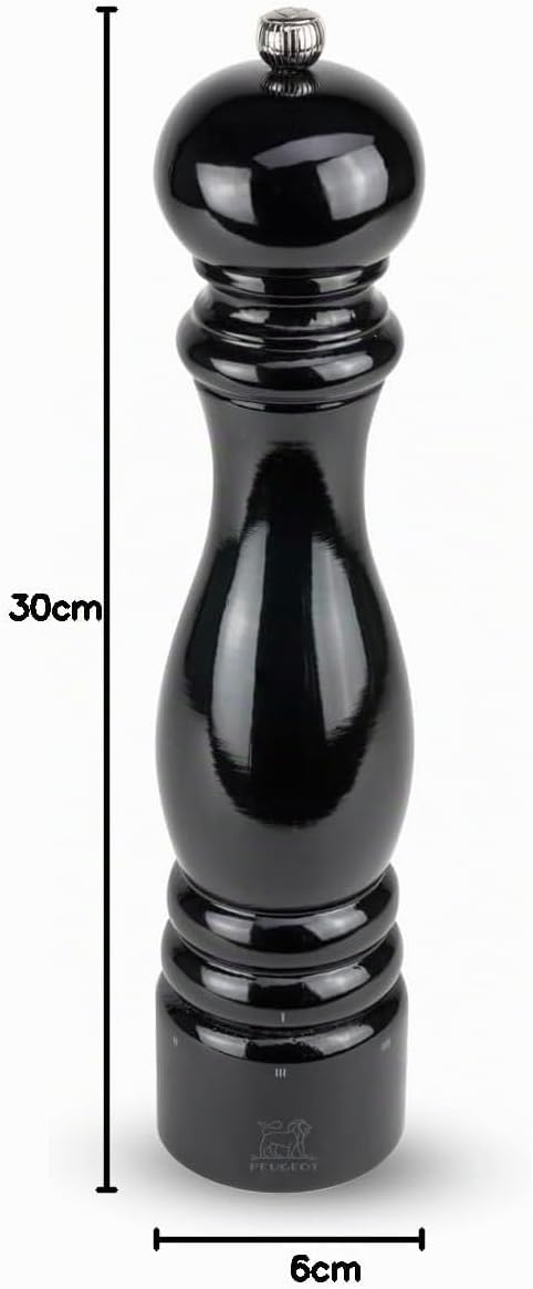 Paris U-select Pm 30 Cm Zwart Lak Peugeot 23768 Pfeffermühle Schwarz Lackiert, Pfeffermühle Schwarz