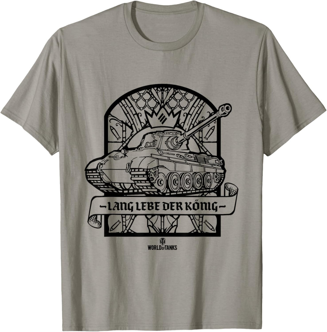 World of Tanks "Lang lebe der König" (schwarz & weiss) T-Shirt