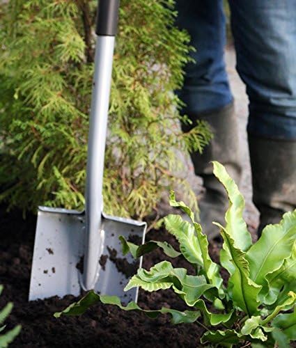 Fiskars Gärtnerspaten für weiche, steinarme Böden, Rund, Länge: 108 cm, Qualitätsstahl-Blatt/Glasfas