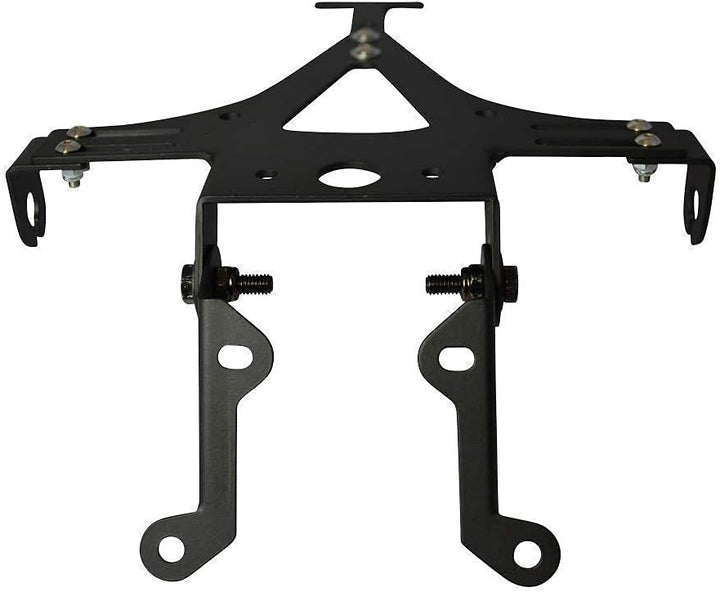 Hochwertig Schwarz Universal Verstellbar Motorrad Kennzeichenhalter Kennzeichen Nummernschild Halter
