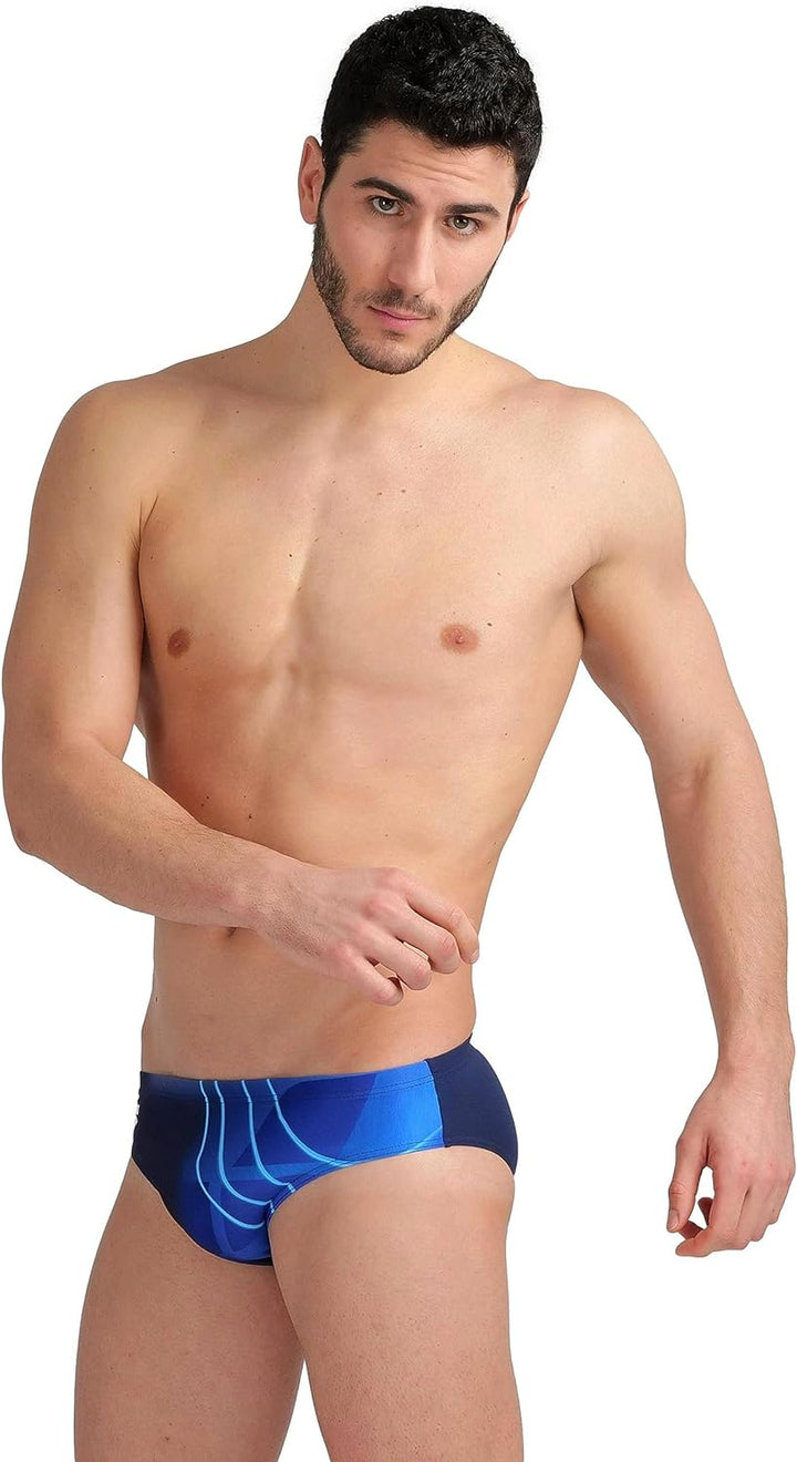 ARENA Men's Swim Briefs Placement Navy-Bright Blue XXL Navy Martinica, XXL Navy Martinica