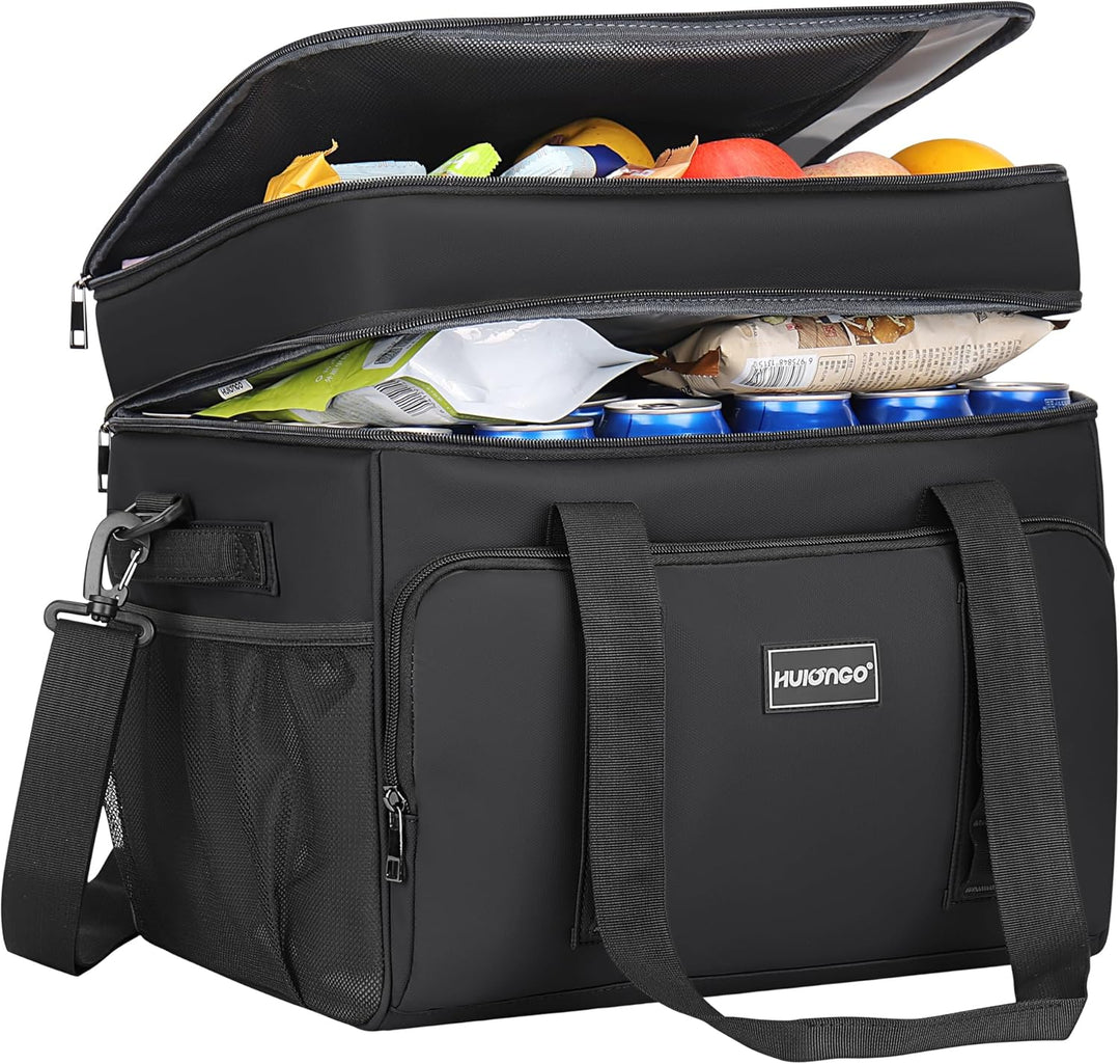 Hulongo Kühltasche Isoliert Kühltasche Wasserdicht Picknick Doppel-Thermotasche für Camping, Reisen,